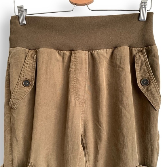 Anthropologie Maeve Pants Small Joggers Cicerone Cupro Utility Pocket - Picture 7 of 15